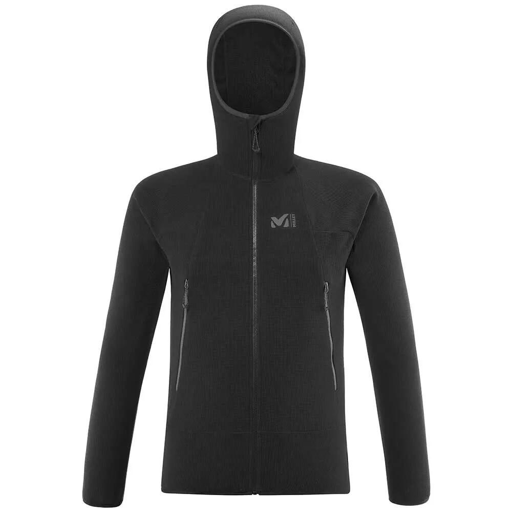 ミレー ともし火グリッド フーディー フリース （ Black / Noir ） | Millet Lightgrid hoodie fleece [t]