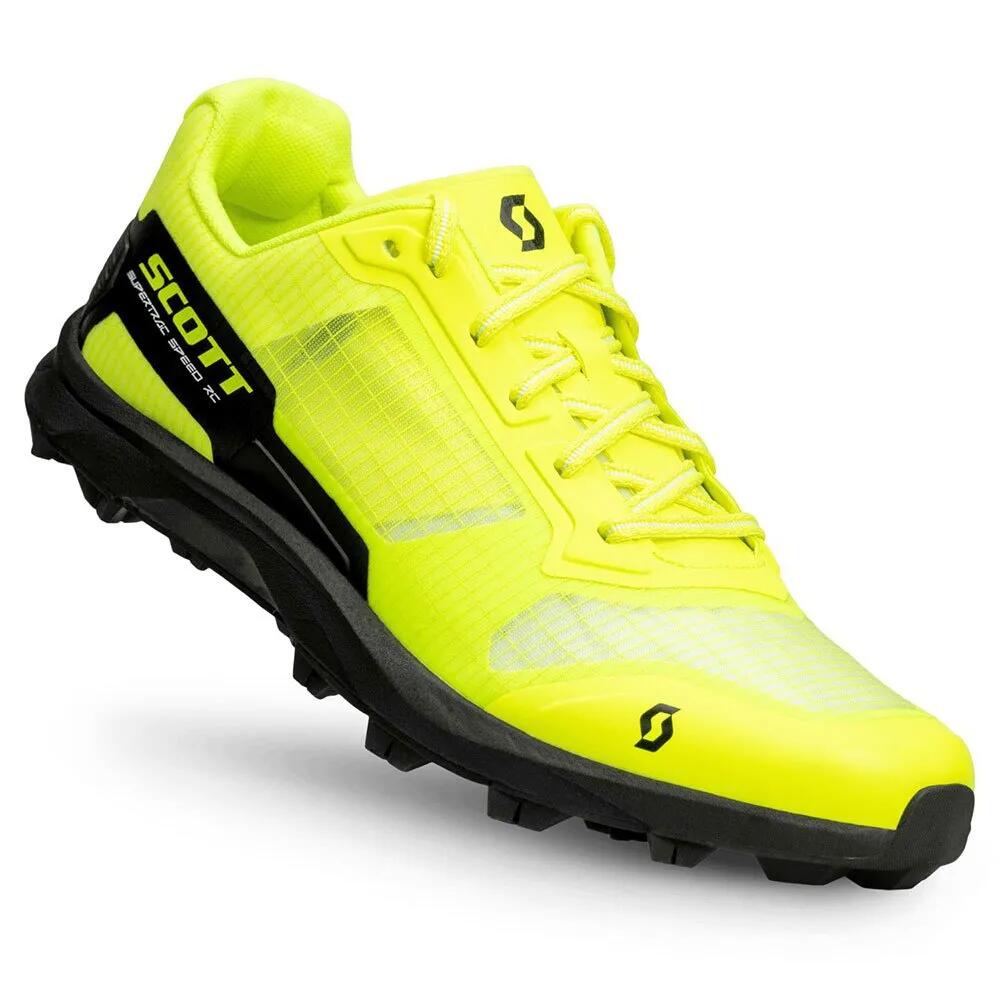 スコット 百貨店貨物自動車 素早さ RC トレイル 駈けっくら シューズ （ Black / Safety Yellow ） | SCOTT Supertrac Speed RC trail running shoes [t]