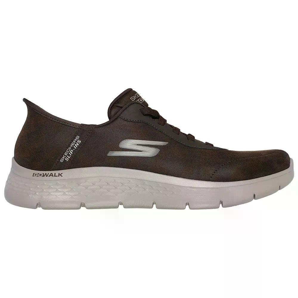 スケッチャーズ ゴーウォーク フレックス スリッポン スニーカー （ BrownLeather ） | SKECHERS GOwalk Flex Slip-On Sneakers  [t]