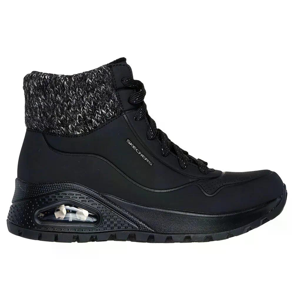スケッチャーズ ウノ ラギッド スニーカー レディース （ BlackDuraleather/SweaterKnit ） | SKECHERS Uno Rugged Sneakers Woman  [t]