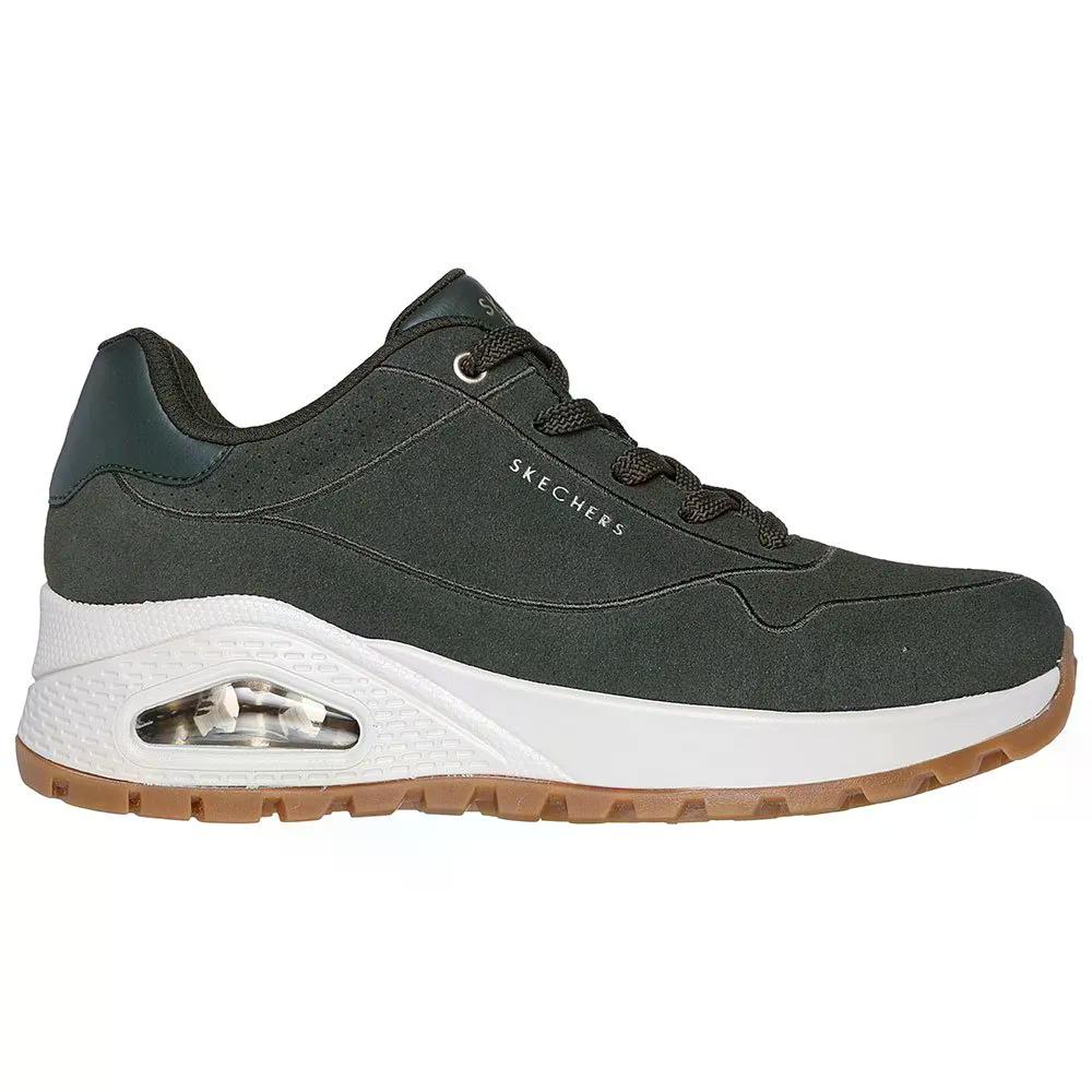 スケッチャーズ ウノ ラギッド スニーカー レディース （ OliveSuede/Duraleather/EmbroideryTrim ） | SKECHERS Uno Rugged Sneakers Woman  [t]