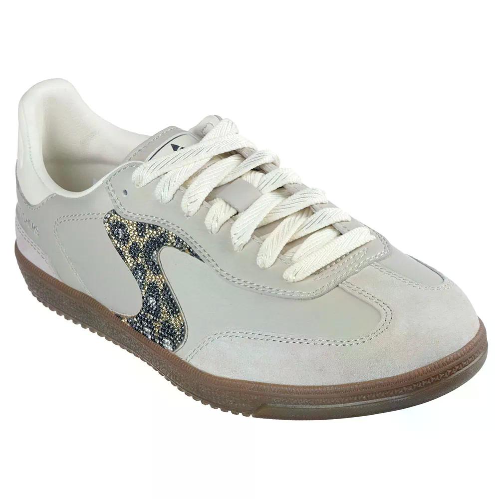 スケッチャーズ ホットショット シマリング スポッツ スニーカー レディース （ TaupeDuraleather/Leather^/Trim ） | SKECHERS