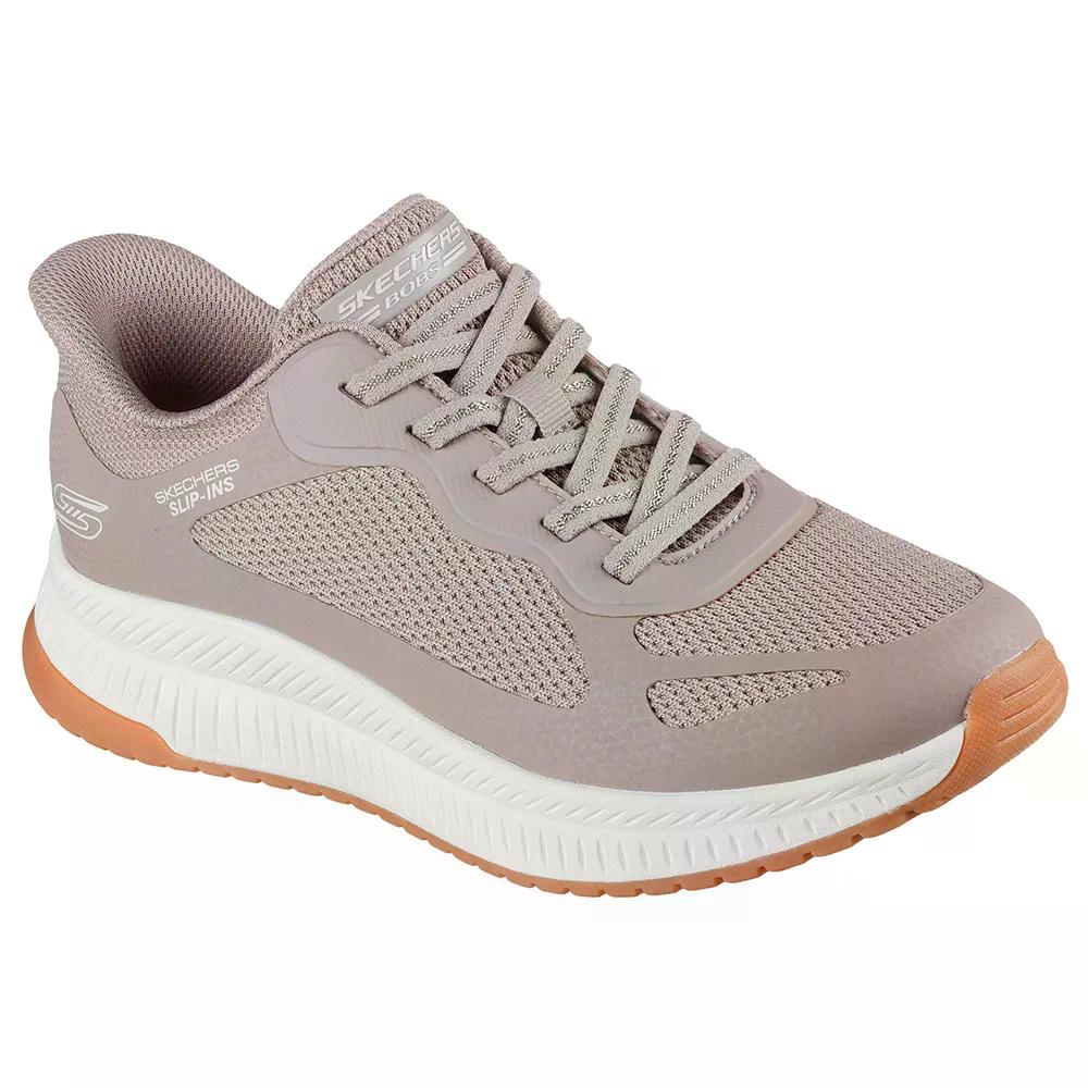 スケッチャーズ ボブス スクワッド 4 ステープル ルック スニーカー レディース （ TaupeMesh ） | SKECHERS BOBS Squad 4 Staple Look Sneakers Woman  [t]