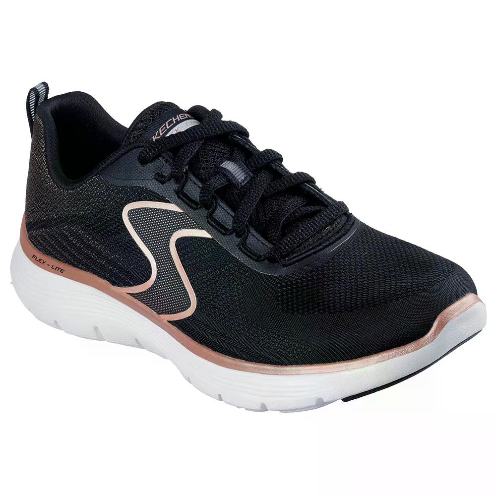 スケッチャーズ フレックス 惹きつける 5.0 リュクス グロウ スニーカー レディース （ BlackMesh/RoseGoldTrim ） | SKECHERS Flex Appeal 5.0 Luxe Glow Sneakers Woman  [t]