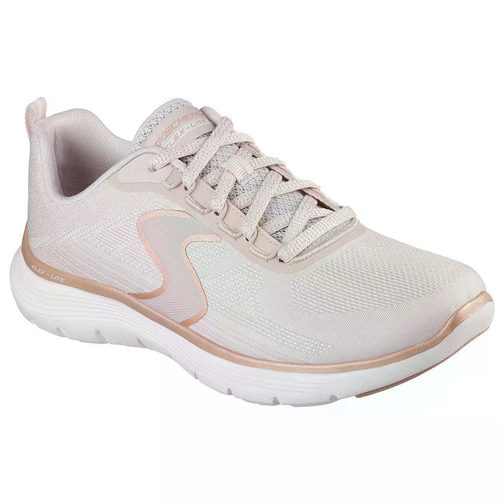 スケッチャーズ フレックス 惹きつける 5.0 リュクス グロウ スニーカー レディース （ NaturalMesh/GoldTrim ） | SKECHERS Flex Appeal 5.0 Luxe Glow Sneakers Woman  [t]