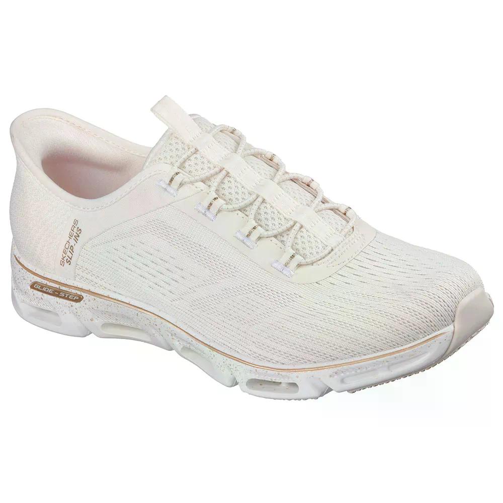 スケッチャーズ グライド 踏み段 グラティファイ 歩み スニーカー レディース （ NaturalMesh/GoldTrim ） | SKECHERS Glide-Step Gratify Pace Sneakers Woman  [t]