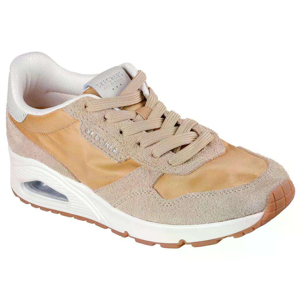 スケッチャーズ ウノ ヴィンテージ デイズ スニーカー レディース （ CurryRetroSuede/Mesh ） | SKECHERS Uno Vintage Dayz Sneakers Woman  [t]