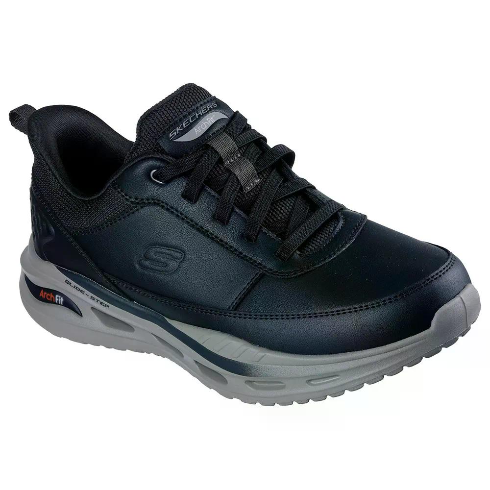 スケッチャーズ アーチ フィット オルヴァン モックスリー スニーカー （ BlackLeather/Synthetic ） | SKECHERS Arch Fit Orvan Moxley Sneakers [t]