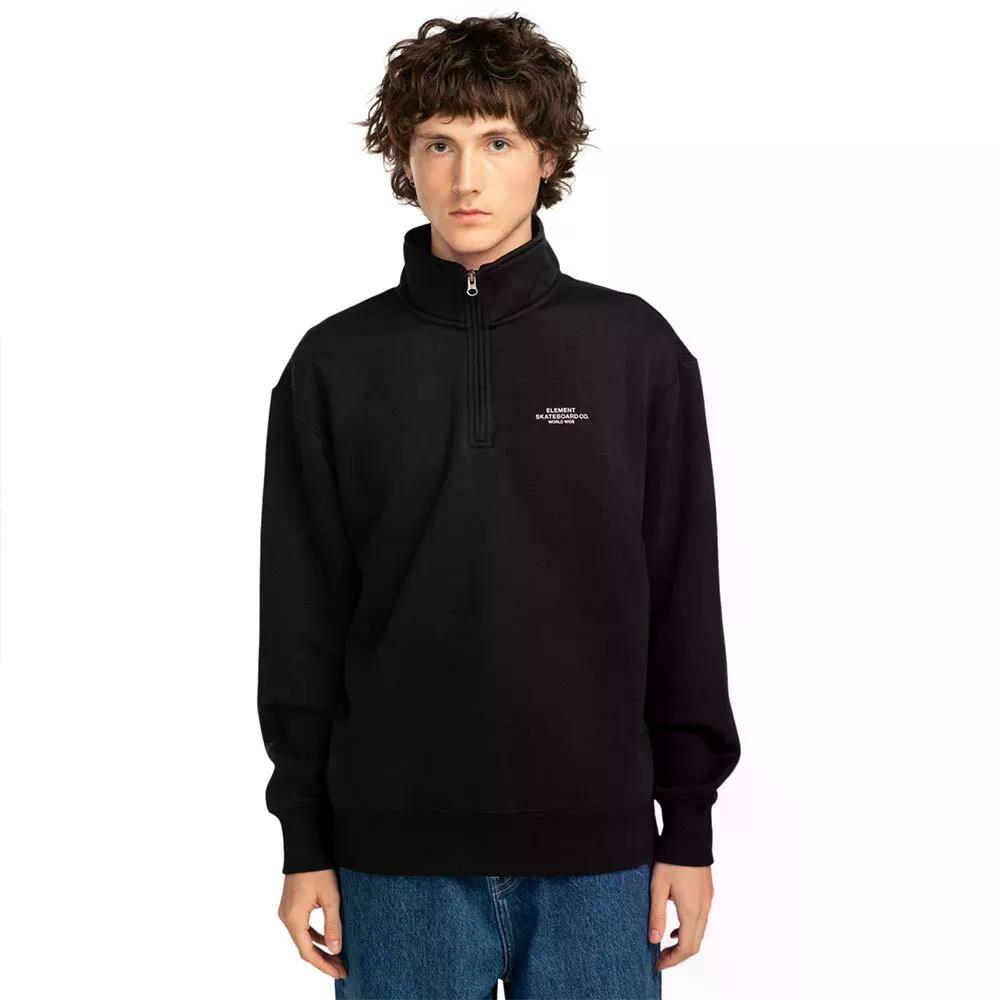 エレメント コーネル スケート Co ハーフジップ スウェットシャツ （ FlintBlack ） | ELEMENT Cornell Skate Co half zip sweatshirt [t]｜クライムスワールド 店