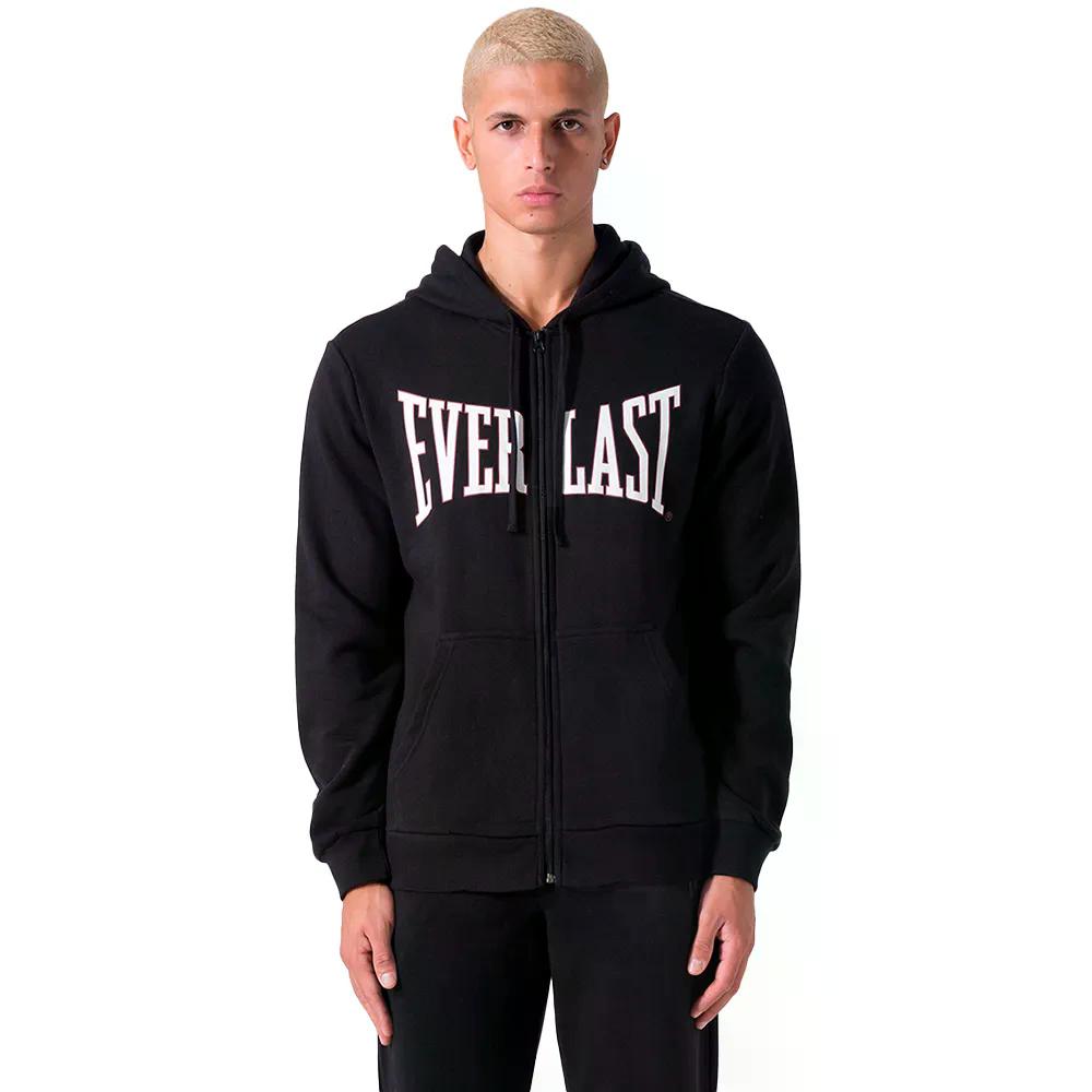 エバーラスト フェルパ フルジップ スウェットシャツ （ Black/2000 ） | EVERLAST Felpa full zip sweatshirt [t]