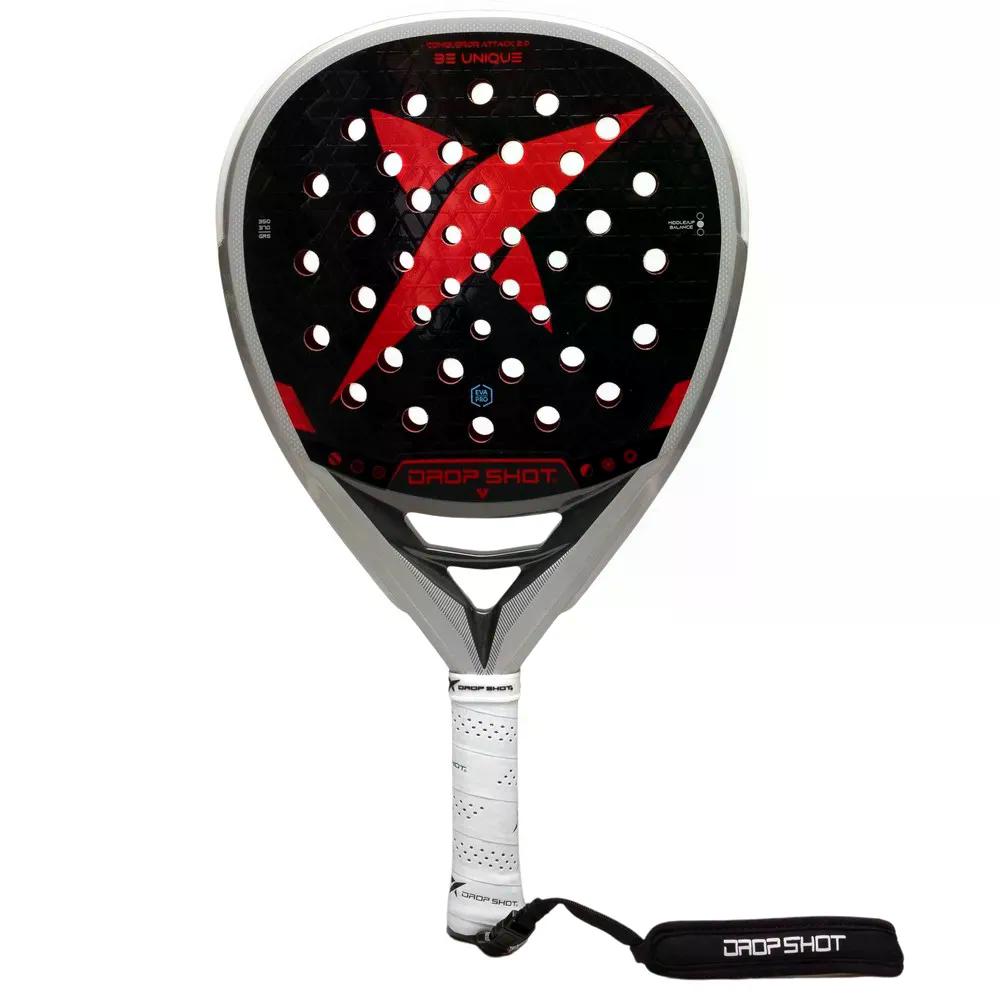 落っこちる打つこと コン色合い 殴り込み 2.0 パデル 櫂  | DROP SHOT Conqueror Attack 2.0 Padel Racket  [t]