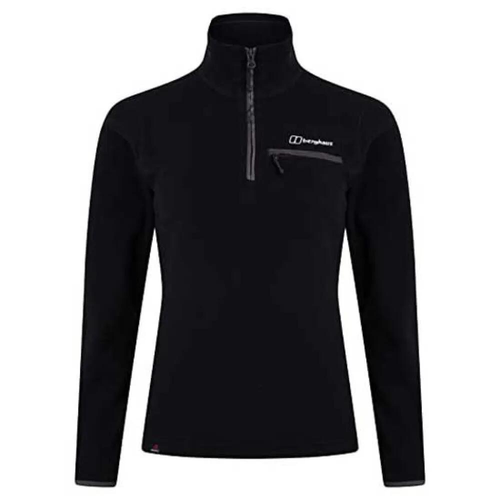 バーグハウス プリズム 2.0 マイクロ ポラテック ハーフジップ フリース レディース （ Black ） | BERGHAUS Prism 2.0 Micro Polartec half zip fleece Women [t]｜クライムスワールド 店