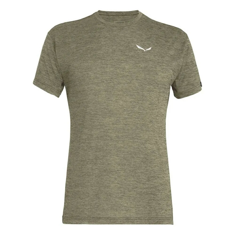 サレワ プエズ メランジェ ドライトン ショート スリーブ Tシャツ （ Dark Olive Melange ） | SALEWA Puez Melange Dryton short sleeve T-shirt [t]