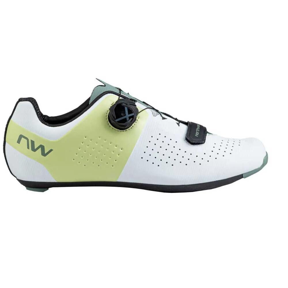 ノースウェーブ ストーム カーボン ロード シューズ （ White/PastelYellow ） | NORTHWAVE Storm Carbon Road Shoes [t]