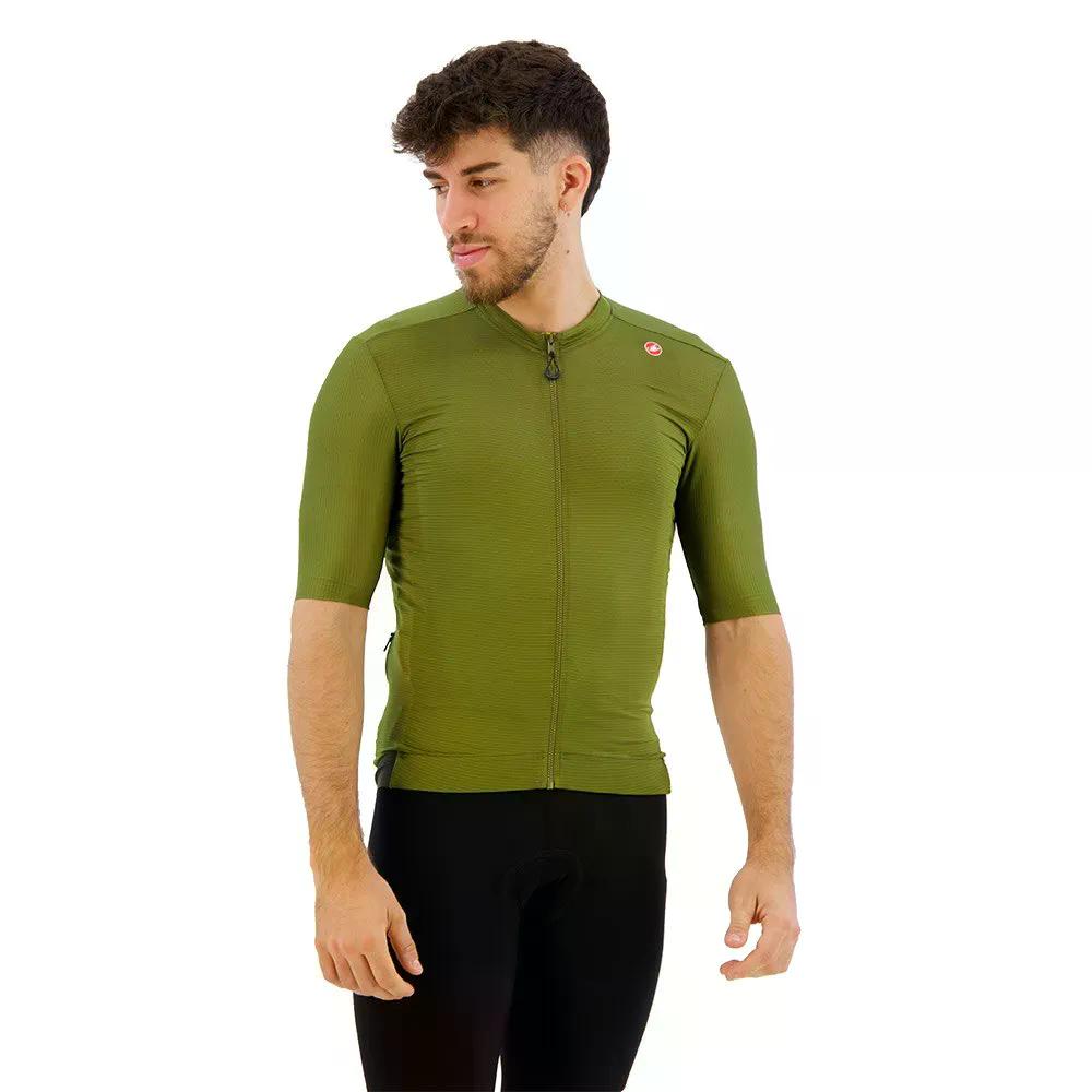 カステリ エスプレッソ 遊撃手捩り プルオーバー （ Sage/ElectricLime ） | CASTELLI Espresso short sleeve jersey  [t]