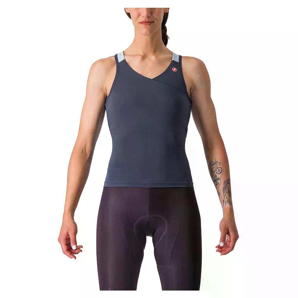カステリ ソラリス 捩り受け答え ティーシャツ （ TwilightBlue/WinterSky ） | CASTELLI Solaris sleeveless jersey  [t] ウェア-シャツ-スポーツ・アウトドア