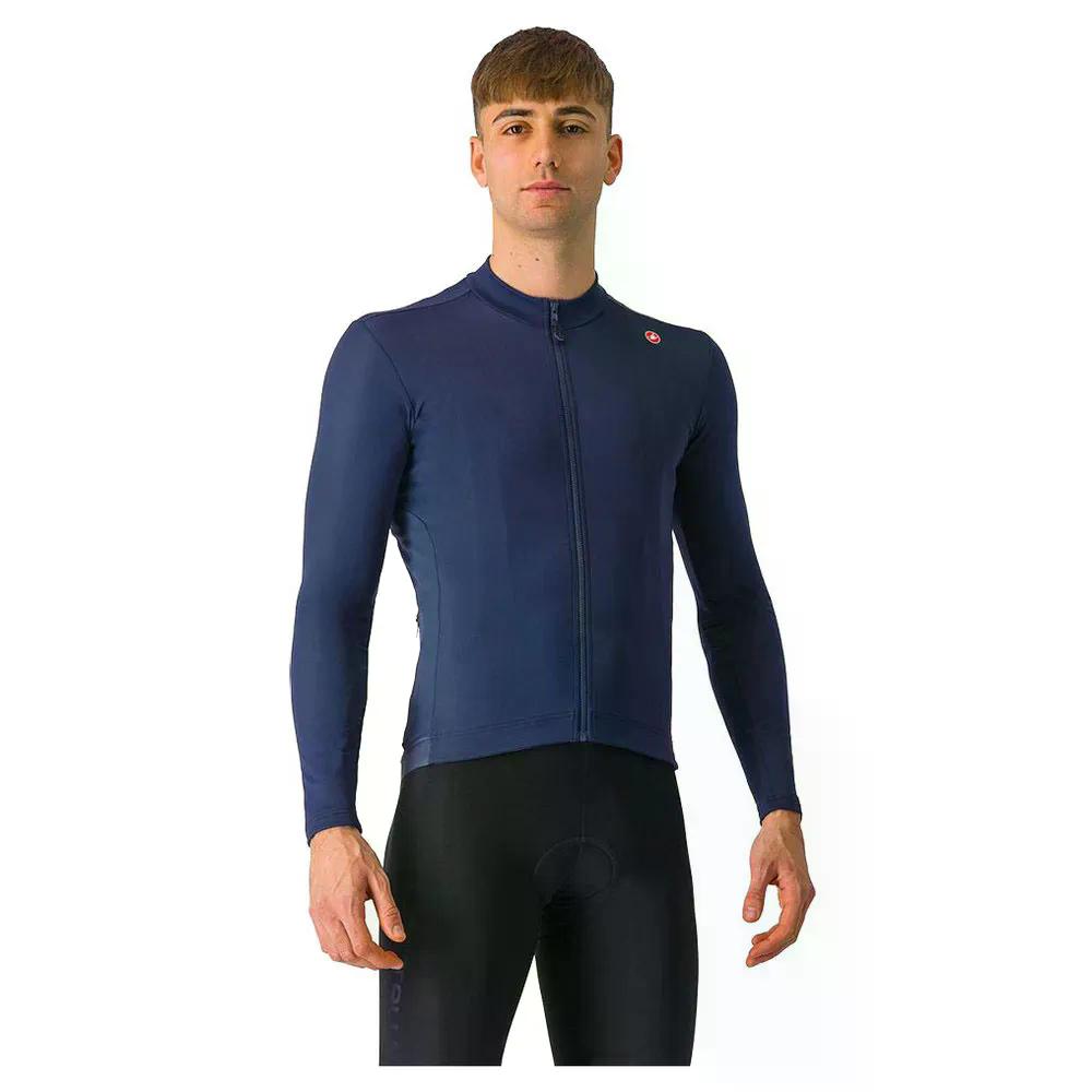 カステリ エスプレッソ サーマル ロング捩り プルオーバー （ BelgianBlue/White ） | CASTELLI Espresso Thermal long sleeve jersey  [t]