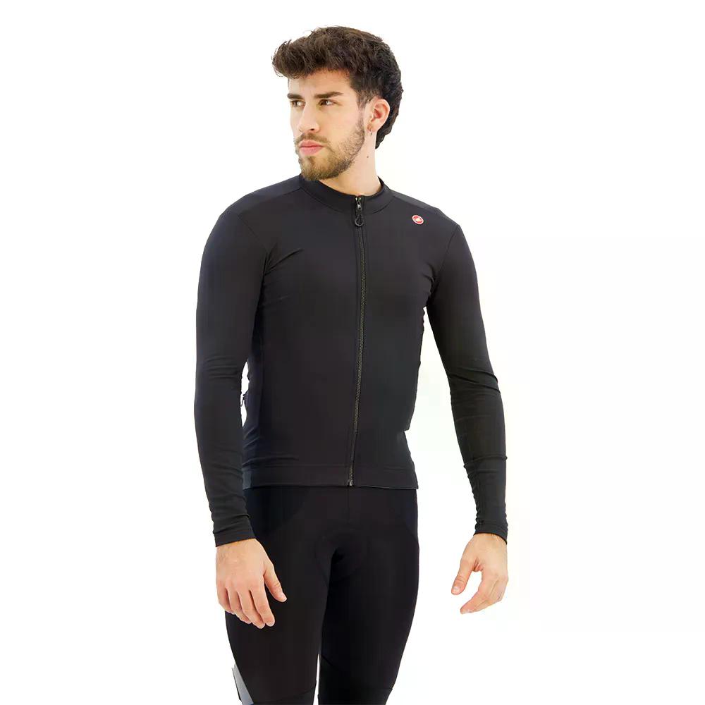 カステリ エスプレッソ サーマル ロング捩り プルオーバー （ LightBlack ） | CASTELLI Espresso Thermal long sleeve jersey  [t]