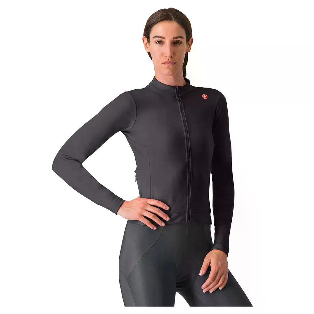 カステリ エスプレッソ サーマル ロング捩り プルオーバー （ LightBlack ） | CASTELLI Espresso Thermal long sleeve jersey  [t]