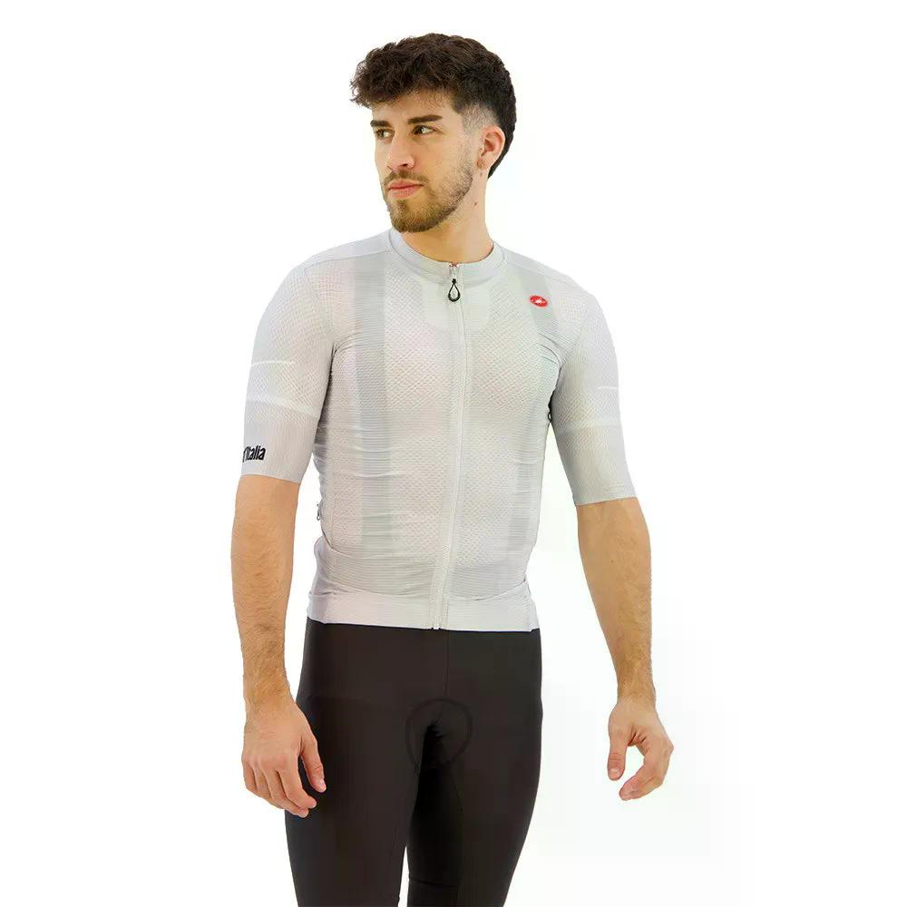 カステリ ジロ トロフェオ 2024 遊撃手捩り プルオーバー （ Silver/Grey ） | CASTELLI GIRO Trofeo 2024 short sleeve jersey  [t]
