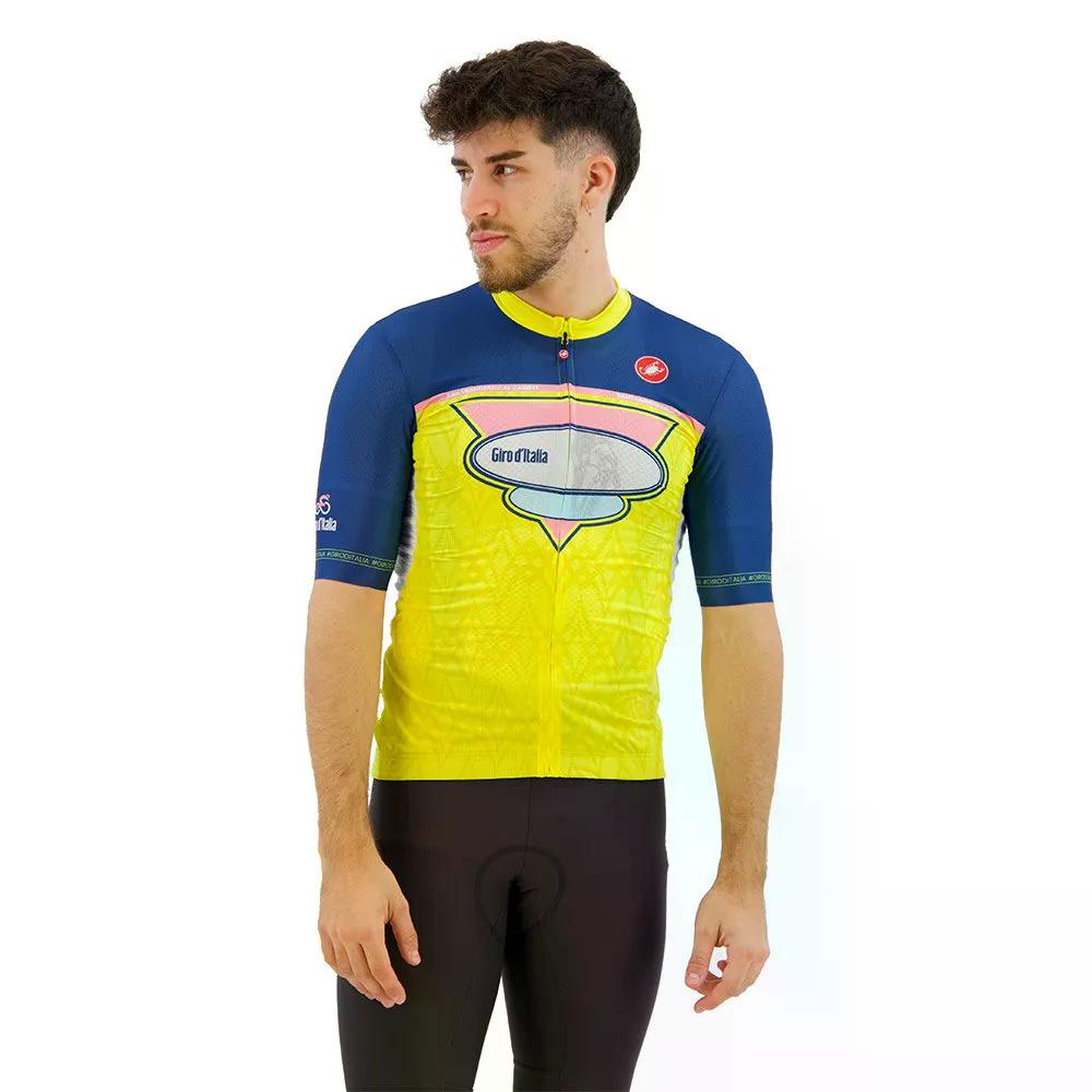 カステリ ジロ 107 オローパ 2024 遊撃手捩り プルオーバー （ Yellow ） | CASTELLI GIRO 107 Oropa 2024 short sleeve jersey  [t]