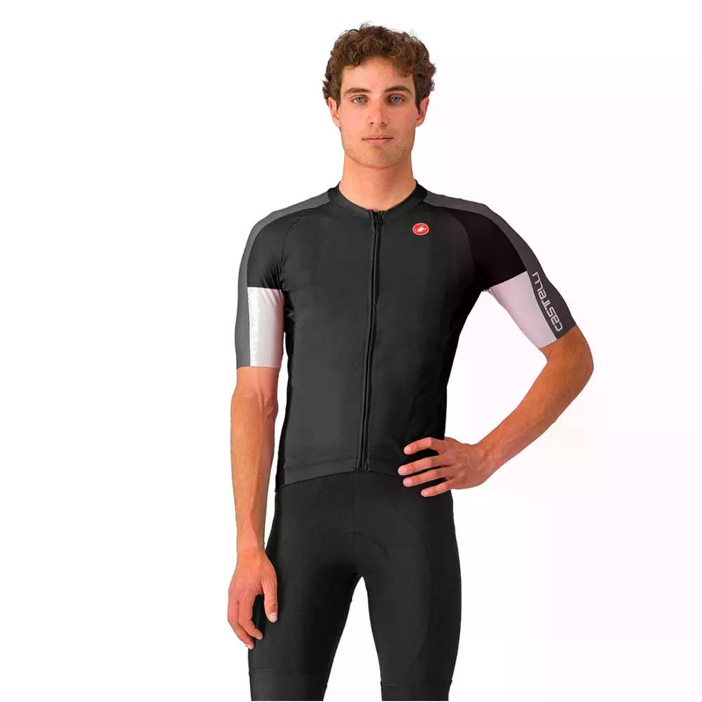 カステリ エントラータ 6 遊撃手捩り プルオーバー （ LightBlack/DarkGrey/SmokeGrey ） | CASTELLI Entrata 6 short sleeve jersey  [t]