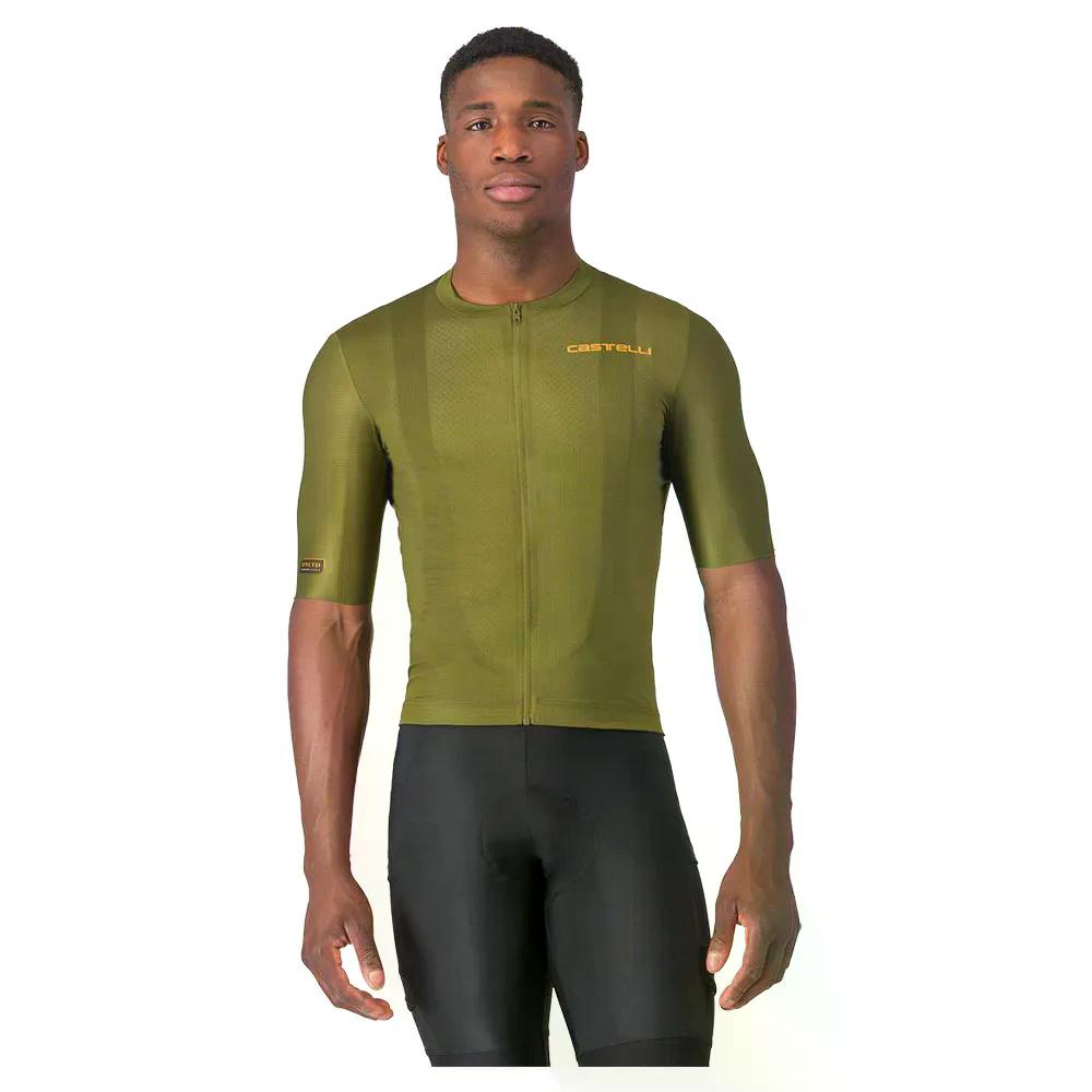 カステリ アンリミテッド エントラータ 3 遊撃手捩り プルオーバー （ GreenSalvia ） | CASTELLI Unlimited Entrata 3 short sleeve jersey  [t]