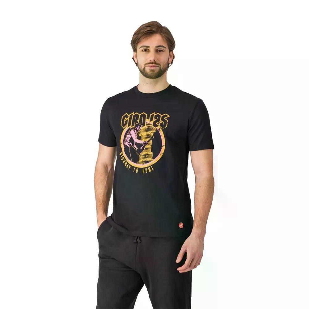 カステリ ジロ ハイウェイ トゥ 永遠の都 遊撃手捩り プルオーバー （ Black ） | CASTELLI GIRO Highway To Rome short sleeve T-shirt  [t]