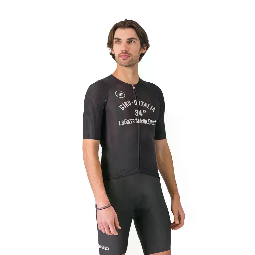 カステリ ヴィンテージ 34 遊撃手捩り プルオーバー （ Black ） | CASTELLI Vintage 34 short sleeve jersey  [t]