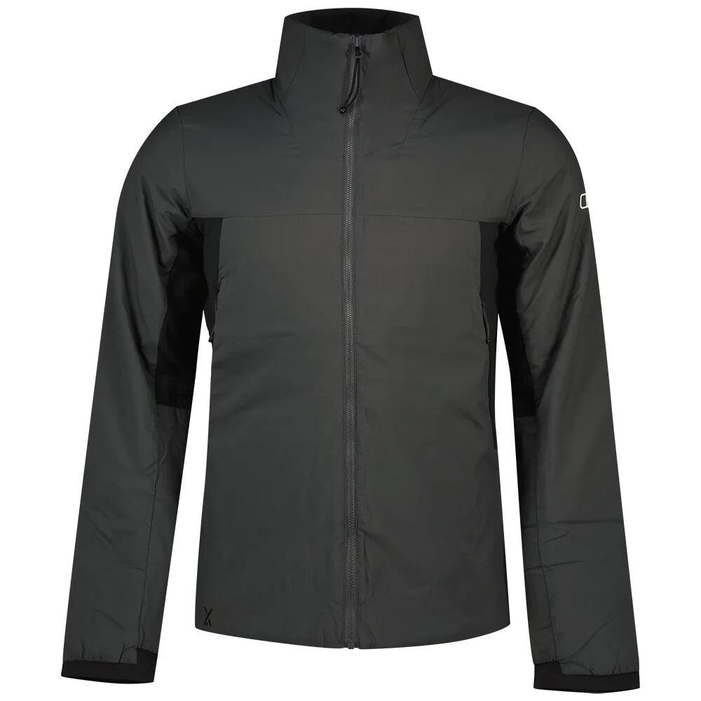 バーグハウス MTN 御引き回し MW 変わり種 フルジップ フリース （ GreyPinstripe/JetBlack ） | BERGHAUS MTN Guide MW Hybrid full zip fleece [t]