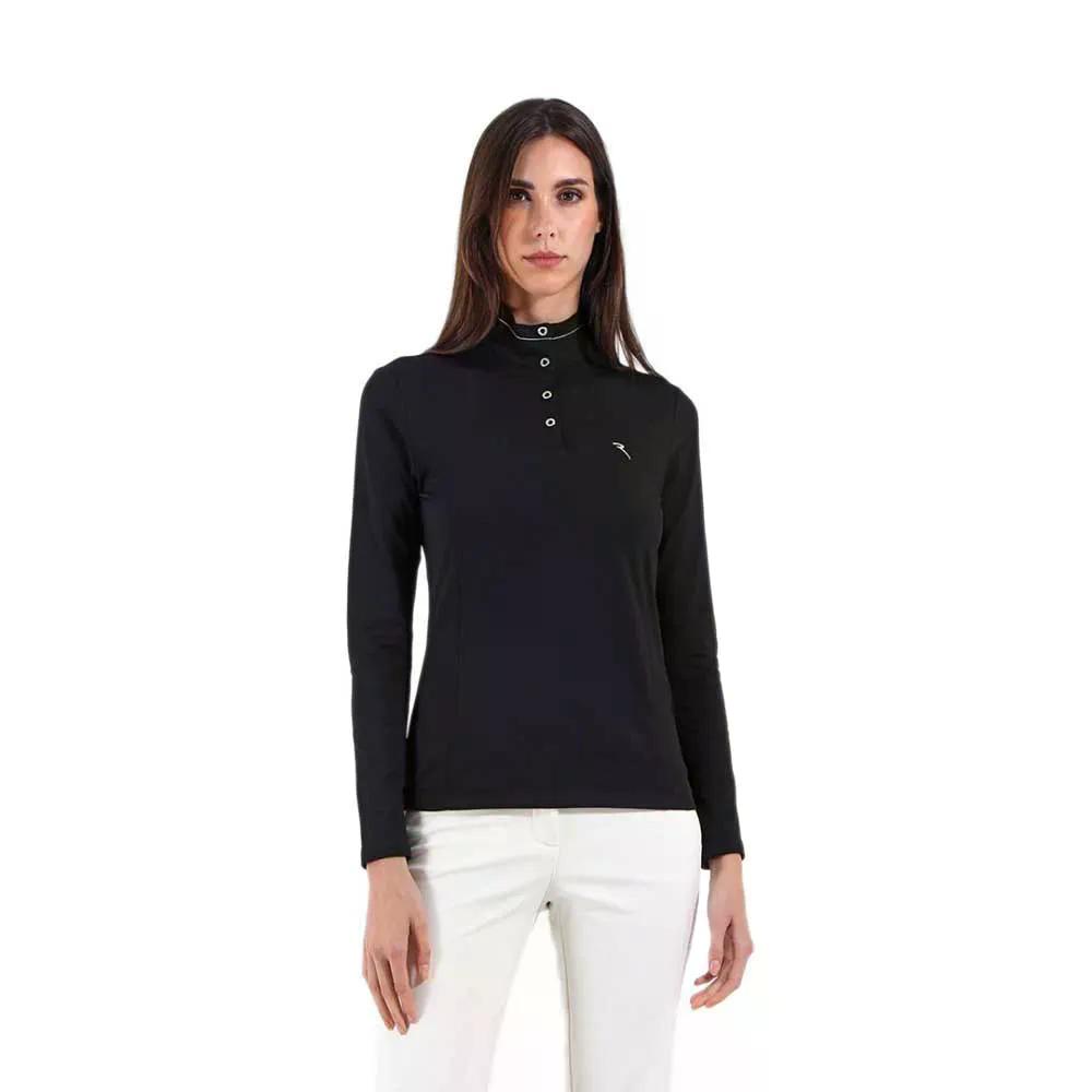 シェルボ テクラ ハーフジップ トレイナー レディース （ PerfectBlack ） | CHERVO Tecla half zip sweatshirt Woman  [t]