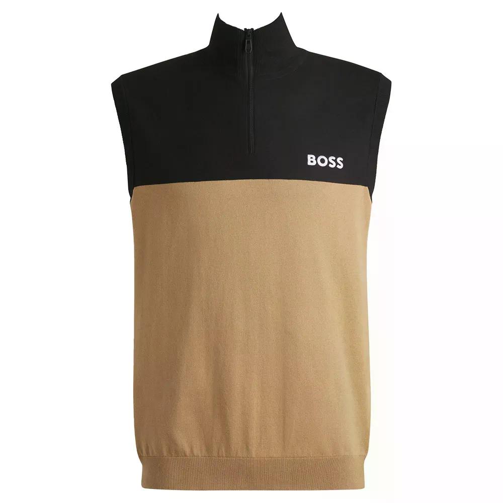 ボス ゴルフ V0 01 ハーフジップ スウェットシャツ （ Black ） | BOSS Golf V0 01 half zip sweatshirt [t]