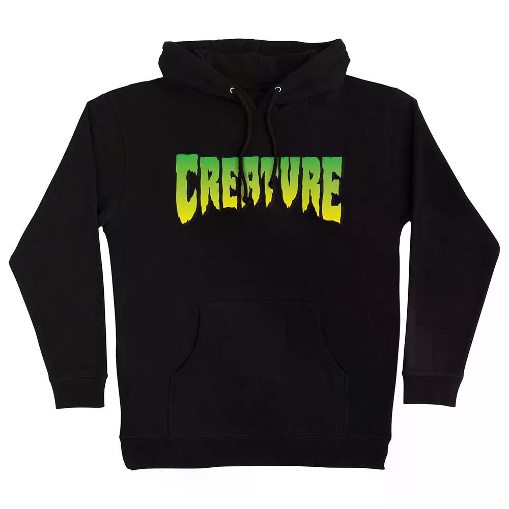 クリーチャー ロゴタイプ フーディー （ Black ） | CREATURE Logo hoodie  [t]