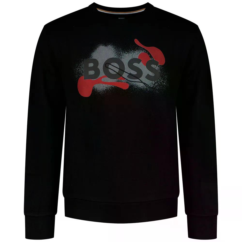 ボス ソレリ 215 10275624 01 スウェットシャツ （ Black ） | BOSS Soleri 215 10275624 01 sweatshirt [t]