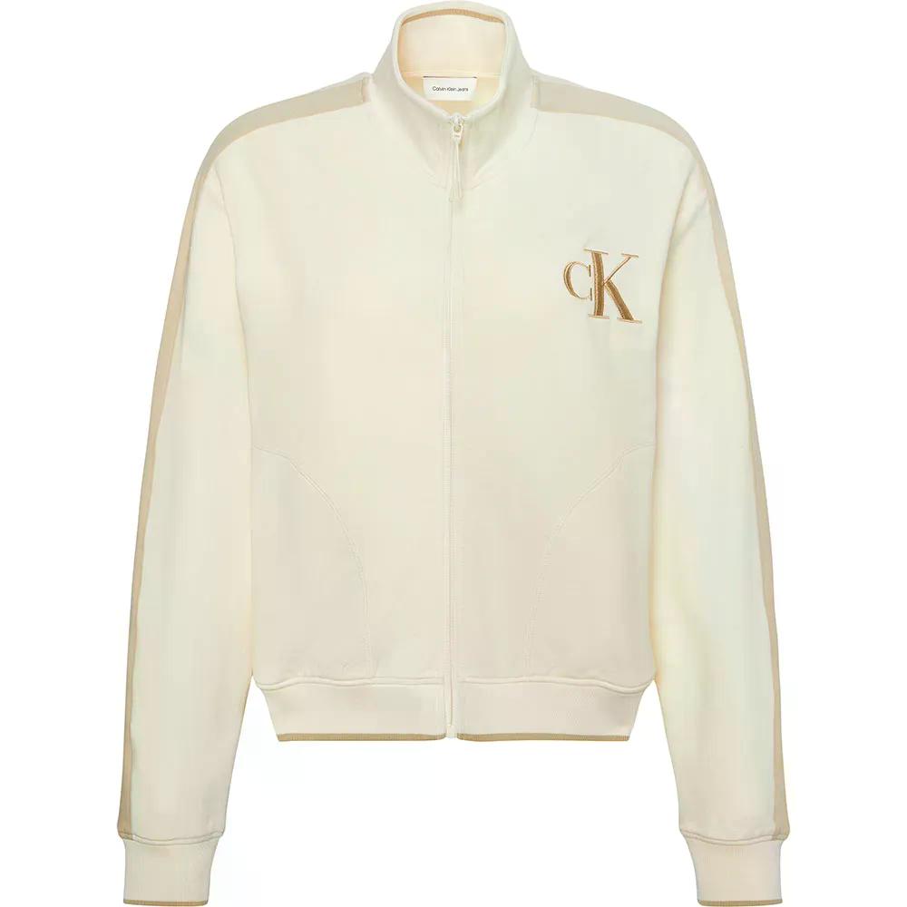 カルバン クライン ジーンズ LV047E226G フルジップ スウェットシャツ レディース （ AntiqueWhite ） | CALVIN KLEIN JEANS LV047E226G full zip sweatshirt Woman [t]｜クライムスワールド 店