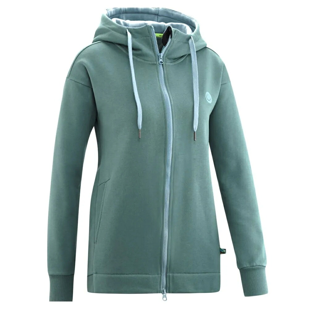 エーデルリッド スポッター フルジップ スウェットシャツ レディース （ Ocean Grey ） | EDELRID Spotter full zip sweatshirt [t]｜クライムスワールド 店