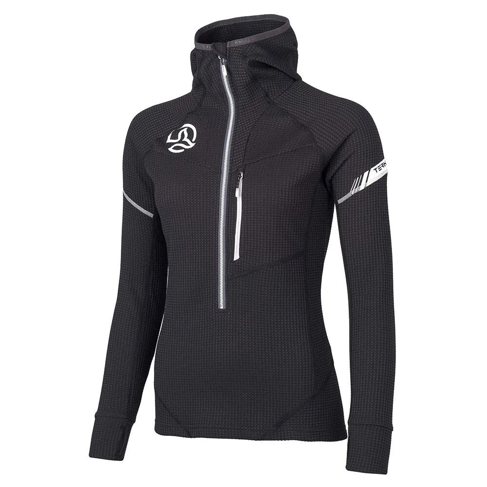 テルヌア ラピッド フーディー レディース （ Black / Pearl Grey ） | TERNUA Rapid hoodie Women [t]｜クライムスワールド 店