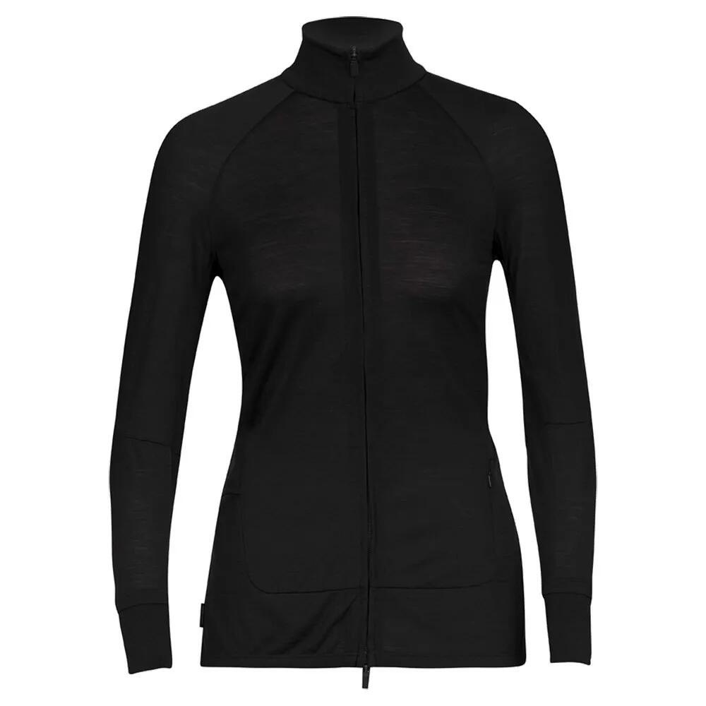 アイスブレーカー ゾーン ニット ジップ スウェットシャツ レディース （ Black ） | ICEBREAKER Zone Knit Zip sweatshirt Women [t]｜クライムスワールド 店