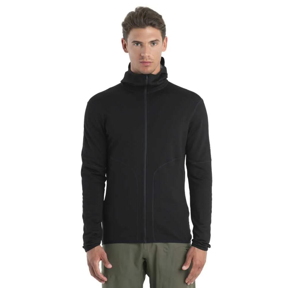 アイスブレーカー メリノ 560 リアルフリース エレメンタル II 盛りだくさん ジップ トレイナー （ Black ） | ICEBREAKER Merino 560 RealFleece Elemental II full zip sweatshirt [t]