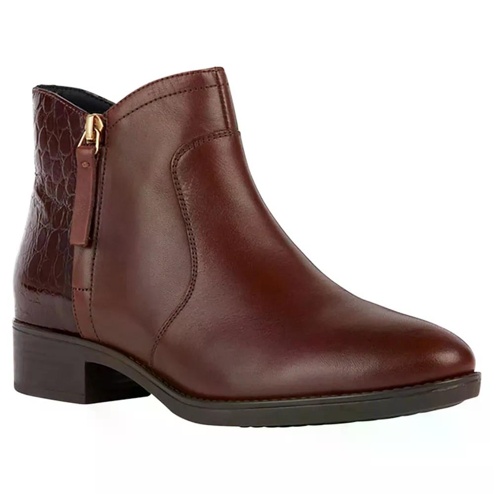 ジェオックス フェリシティ B アンクルブーツ 成人女性 （ Brown ） | GEOX Felicity B Ankle Boots woman  [t]