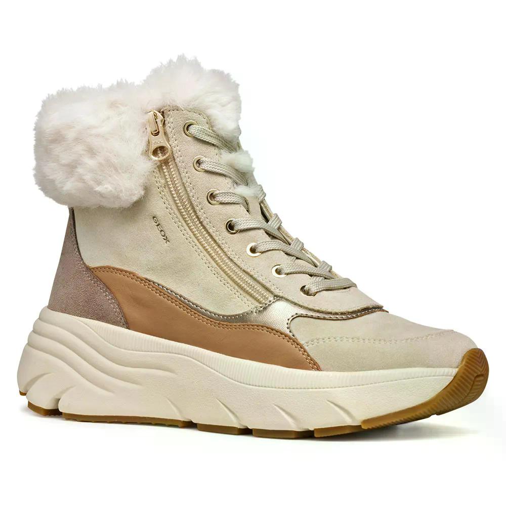 ジェオックス ディアマンタ アンクルブーツ 成人女性 （ LightTaupe/Beige ） | GEOX Diamanta Ankle Boots woman  [t]