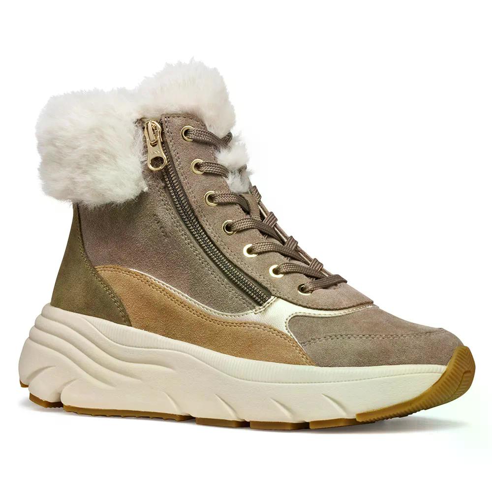 ジェオックス ディアマンタ アンクルブーツ 成人女性 （ Taupe/DarkSand ） | GEOX Diamanta Ankle Boots woman  [t]