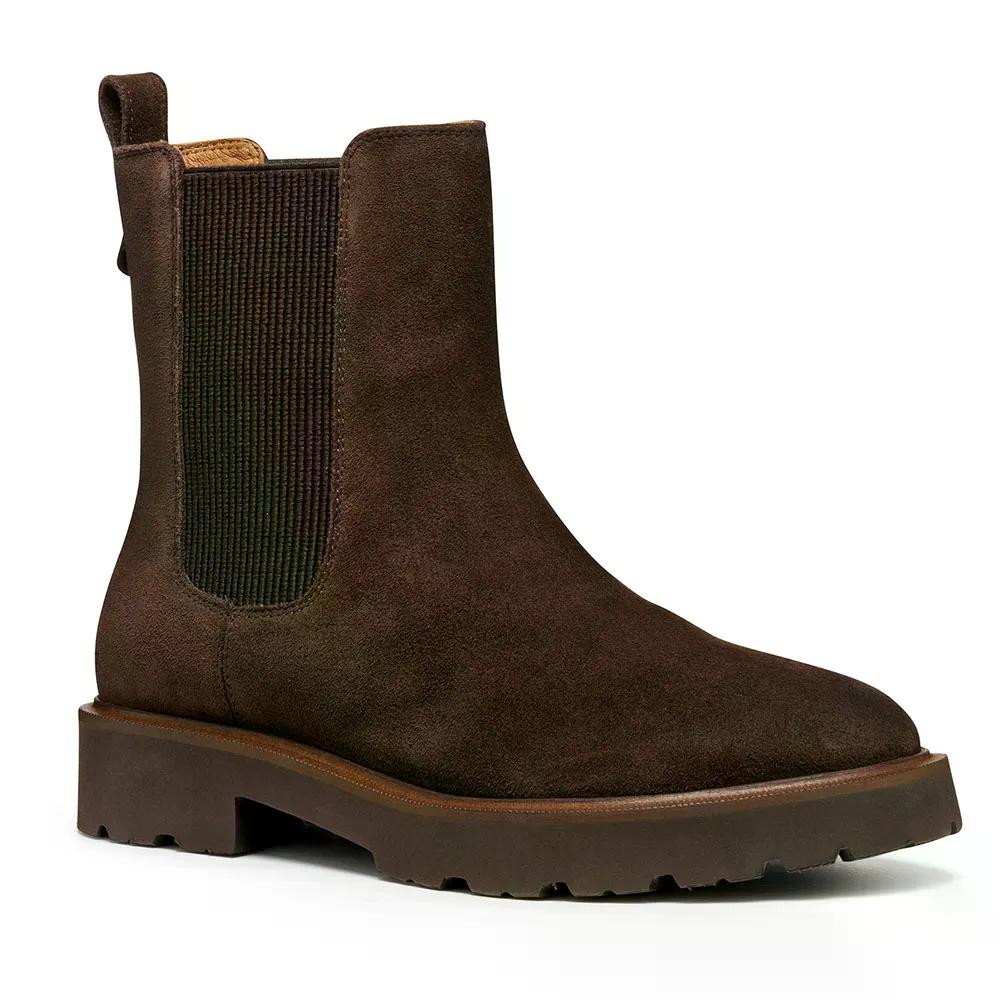 ジェオックス ノライズ アンクルブーツ 成人女性 （ DarkBrown ） | GEOX Norize Ankle Boots woman  [t]
