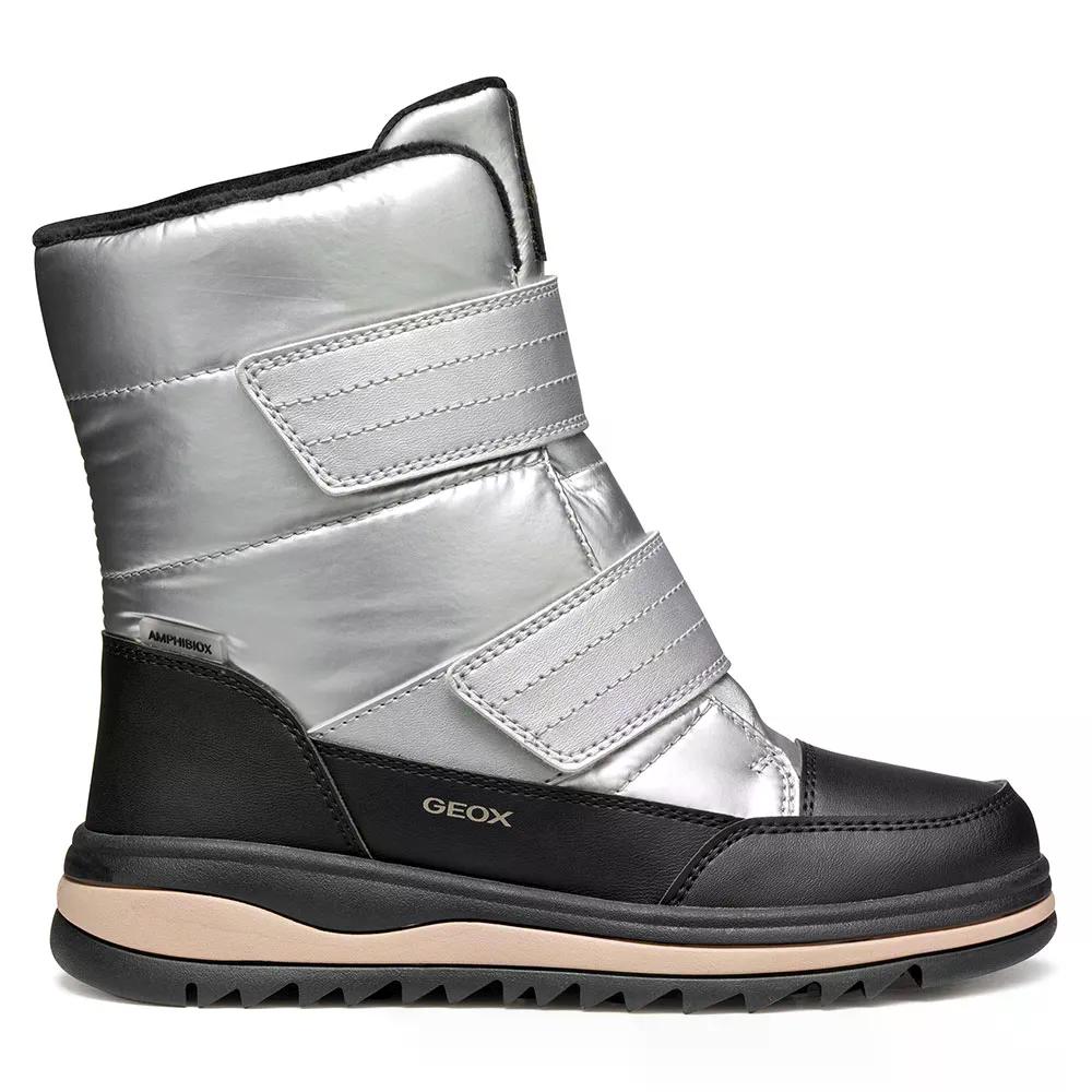 ジェオックス アデルハイド ABX ブーツ ガールズ （ Silver/Black ） | GEOX Adelhide ABX Boots Girls [t]