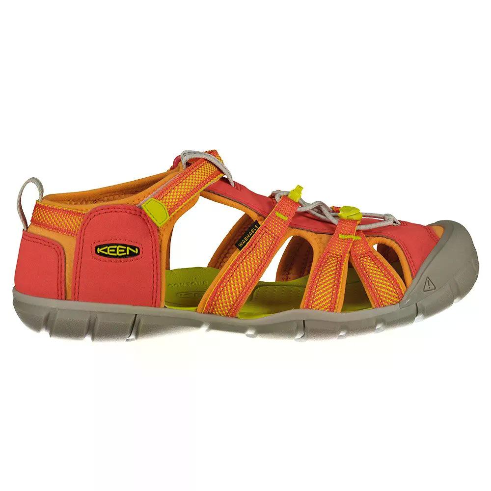 キーン シーキャンプ II CNX キッズ ユース サンダル （ Cayenne/Evening ） | KEEN Seacamp II CNX Kids Youth Sandals [t]