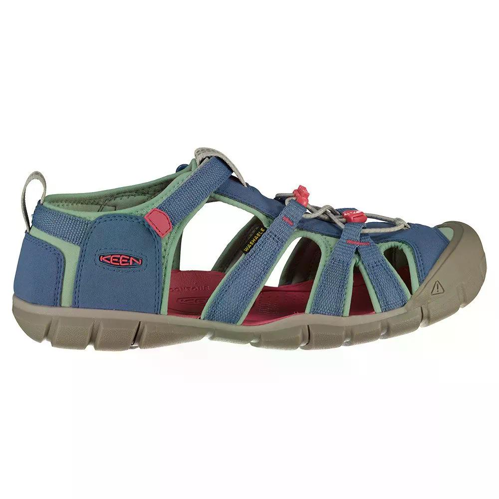 キーン シーキャンプ II CNX キッズ ユース サンダル （ CoronetBlue/Ho ） | KEEN Seacamp II CNX Kids Youth Sandals [t]