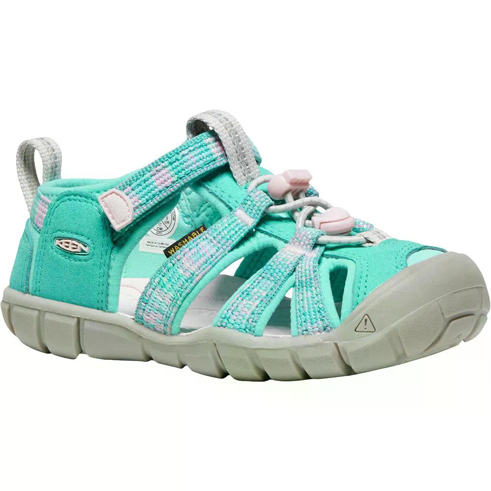 キーン シーキャンプ II CNX チャイルド サンダル （ BrightAqua/Pink ） | KEEN Seacamp II CNX Child Sandals [t]