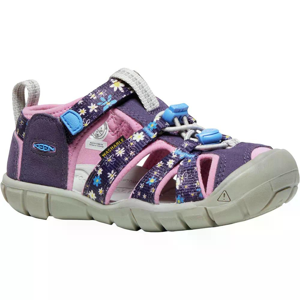 キーン シーキャンプ II CNX チャイルド サンダル （ Daisies/Marine ） | KEEN Seacamp II CNX Child Sandals [t]