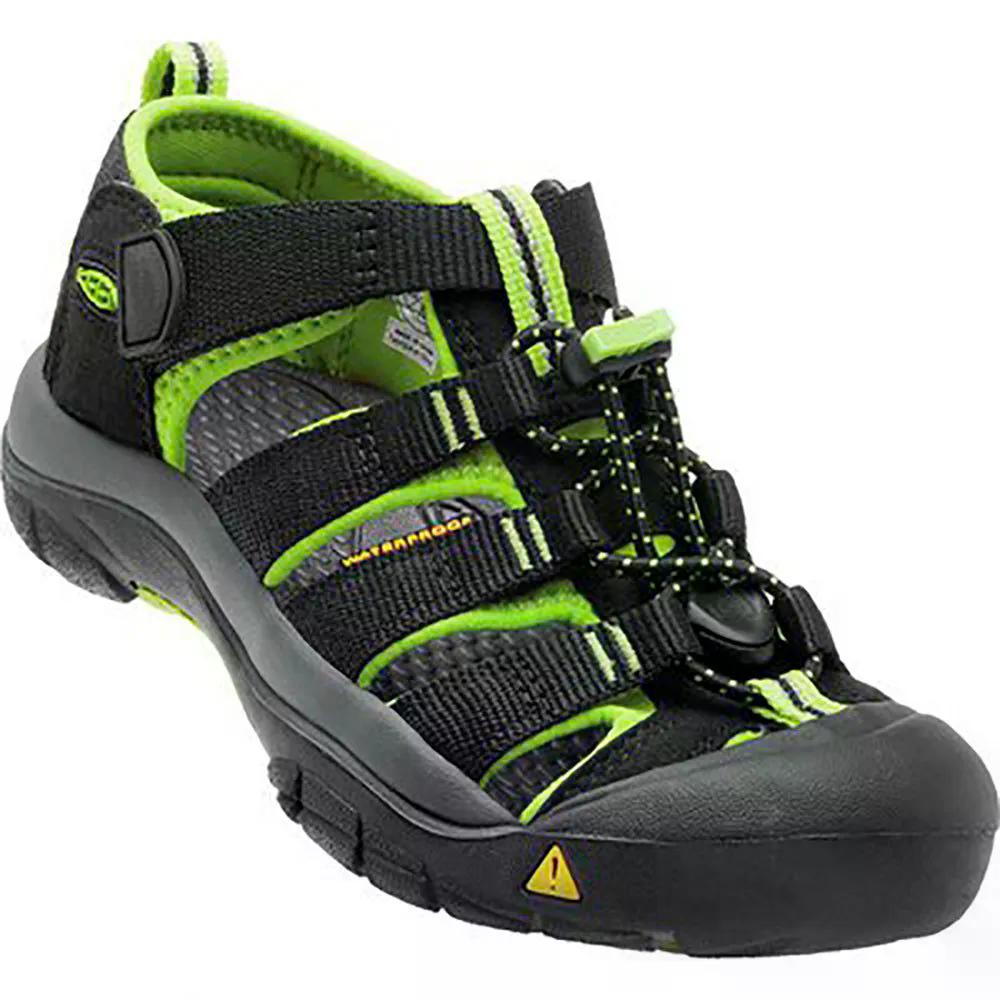 キーン ニューポート H2 キッズ サンダル （ Black/LimeGreen ） | KEEN Newport H2 Kids Sandals [t]