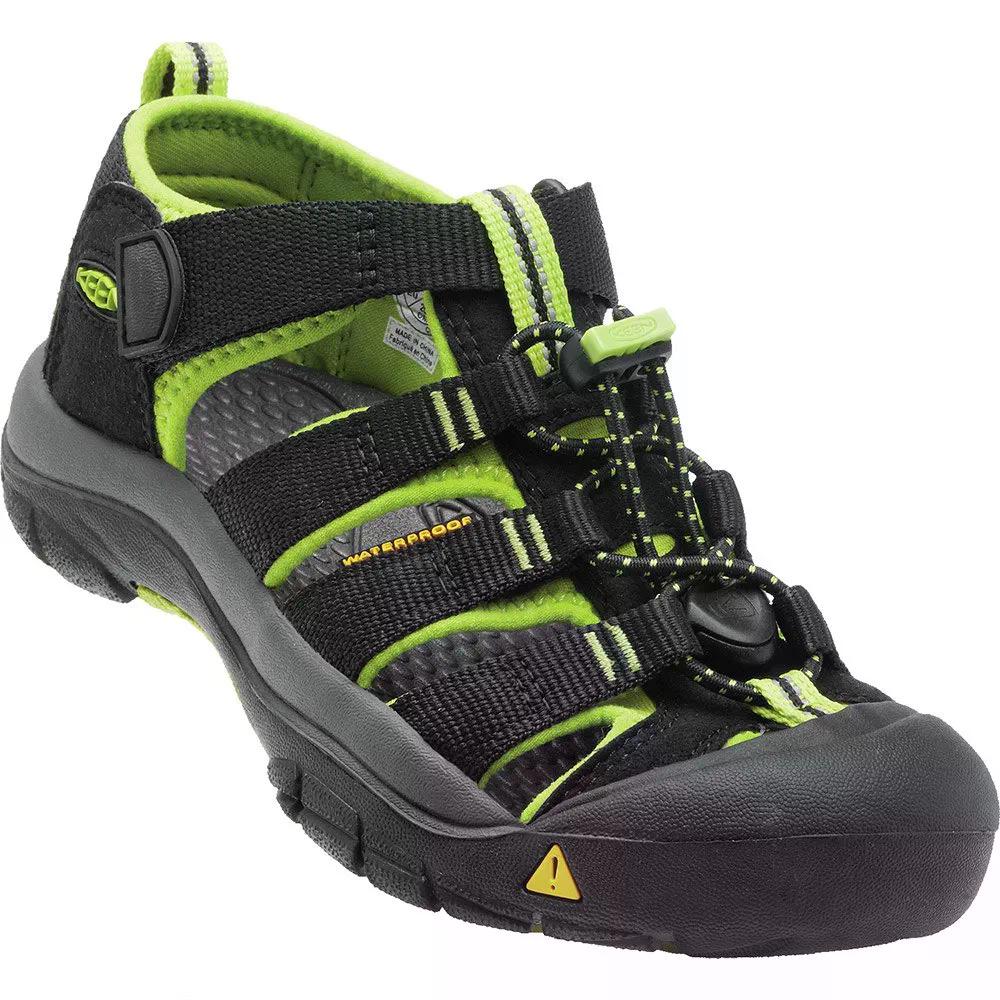 キーン ニューポート H2 ユース キッズ サンダル （ Black/LimeGreen ） | KEEN Newport H2 Youth Kids Sandals [t]